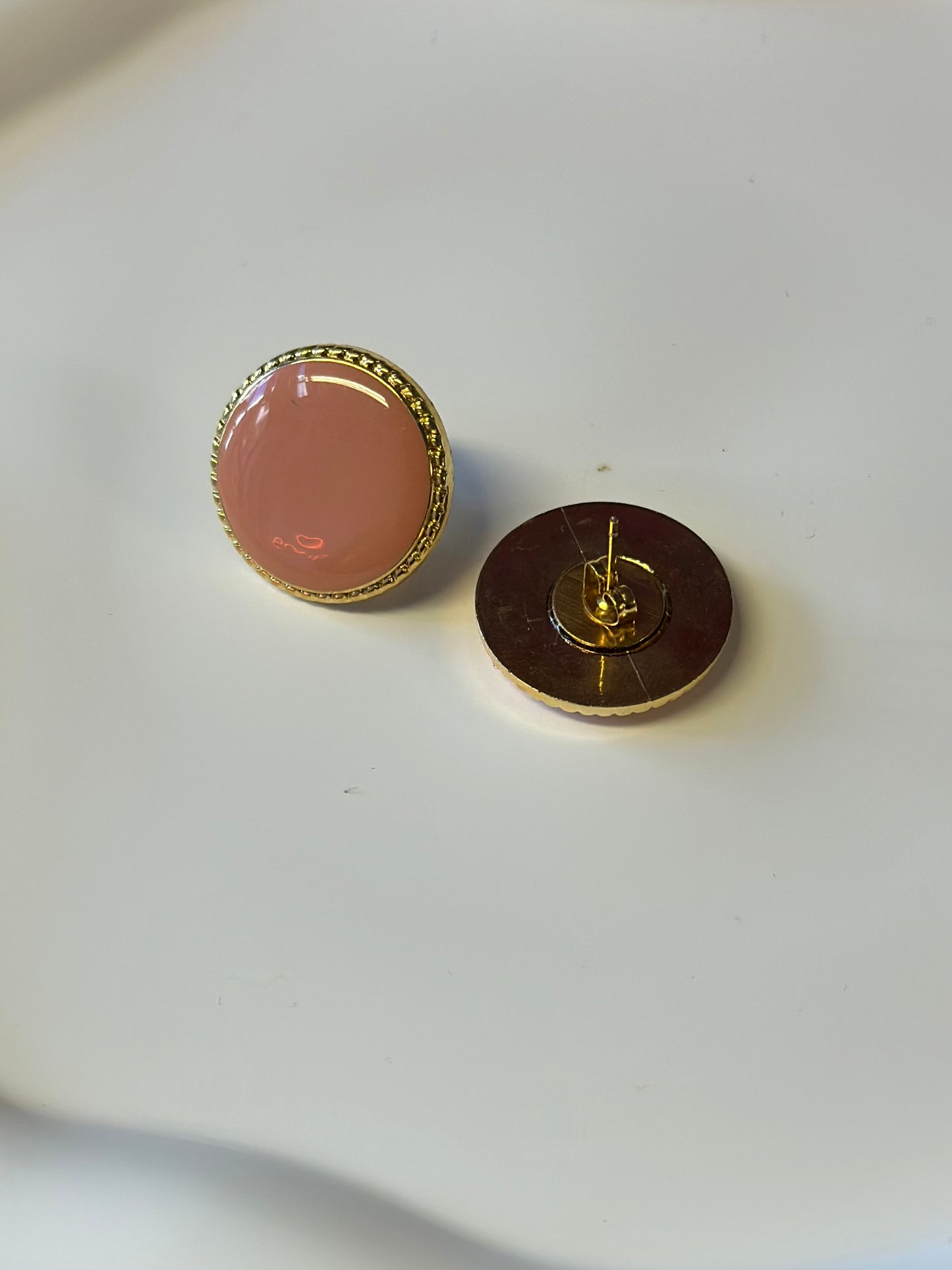 Vintage Button Earrings