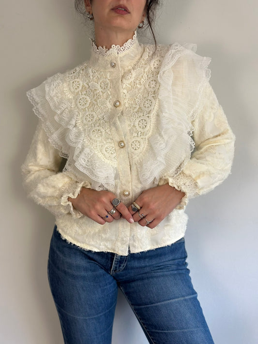 Vintage Romantic Cardigan-Top