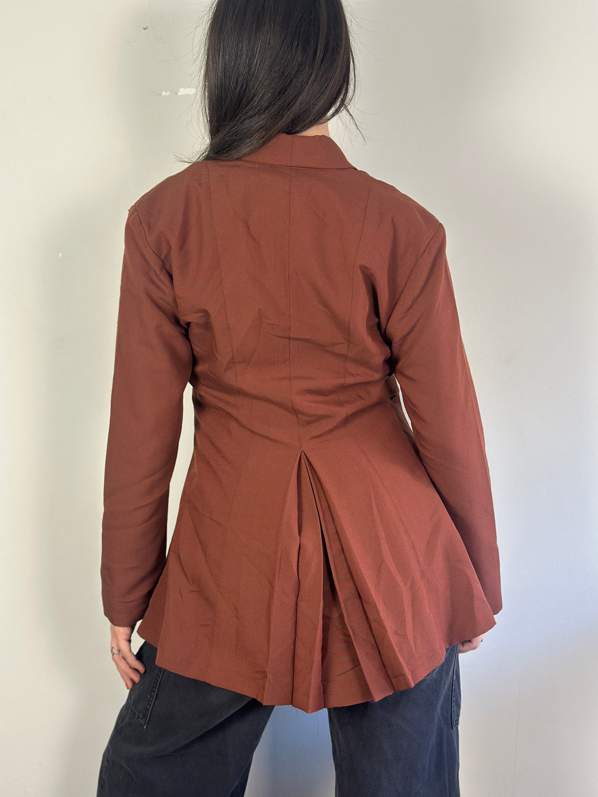 Vintage Pleated Blazer