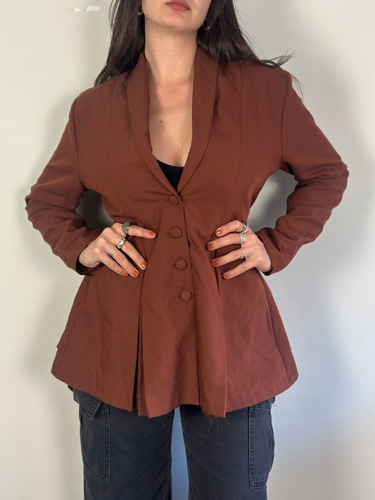 Vintage Pleated Blazer