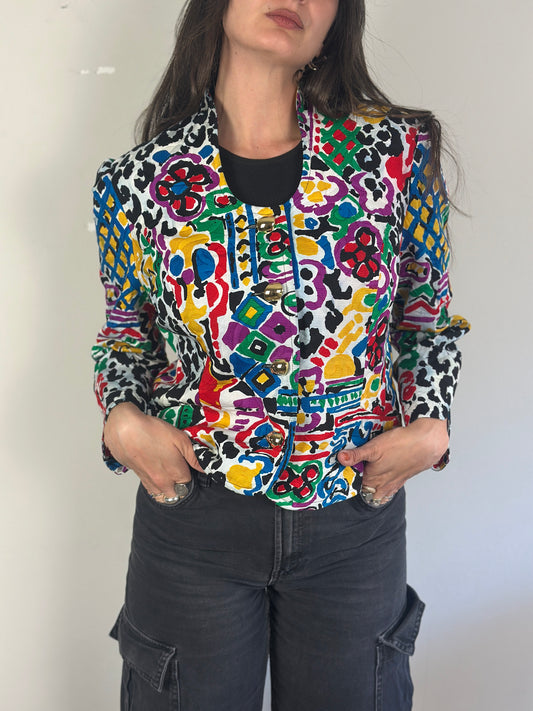 Vintage Colorful Blazer