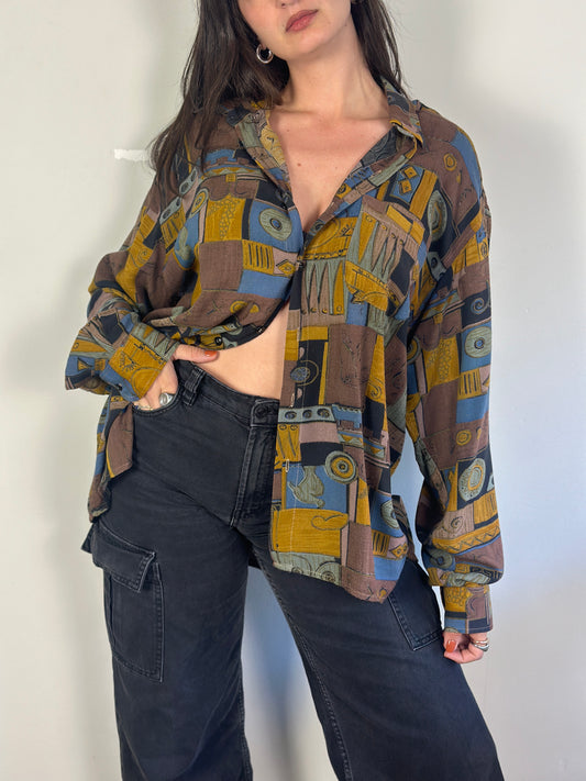 Vintage Patterned Shirt