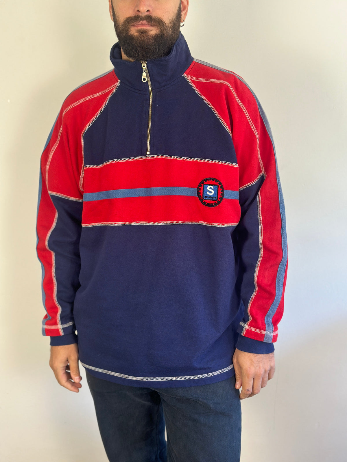 Vintage Half Zip Sweatshirt