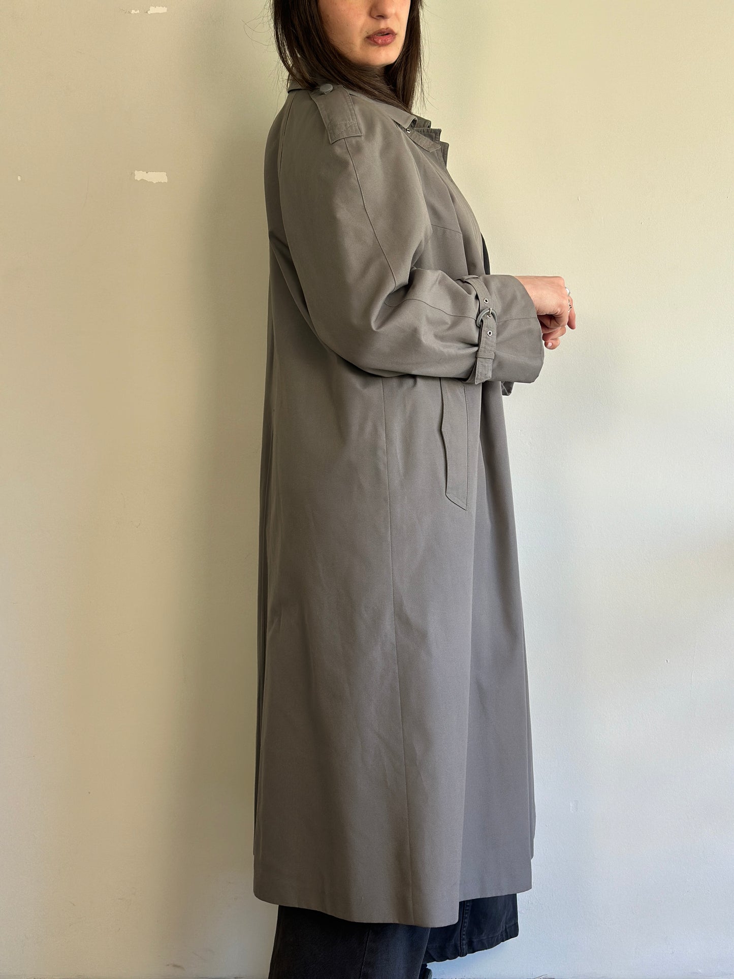 Vintage Grey Trench Coat