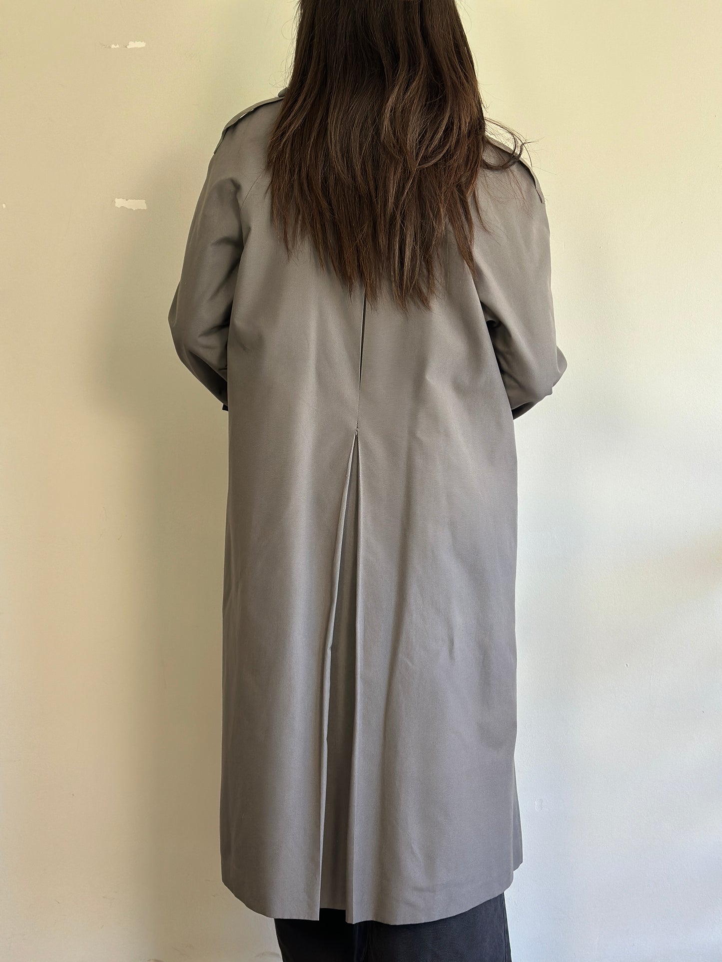 Vintage Grey Trench Coat