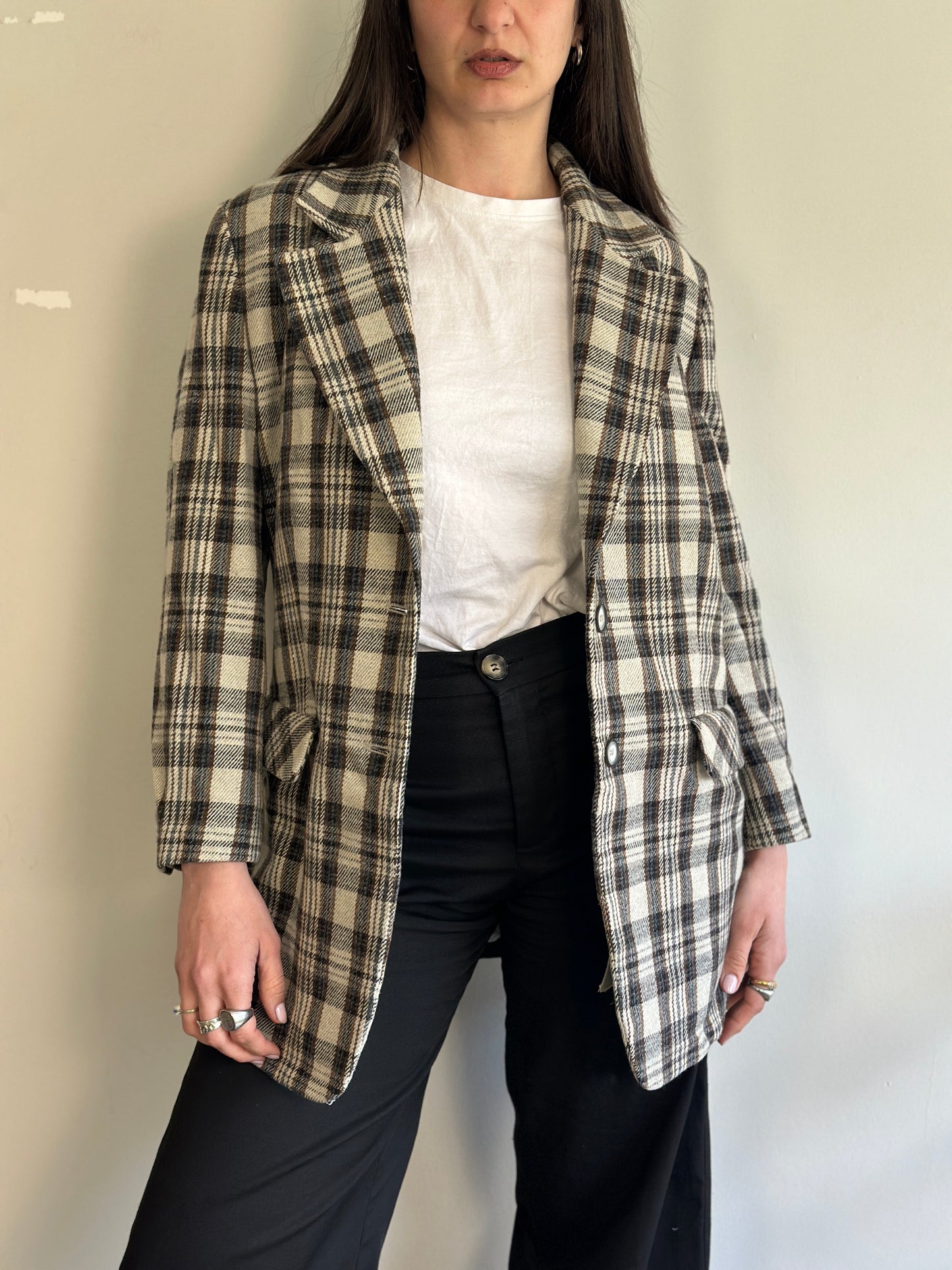 Vintage Plaid Blazer