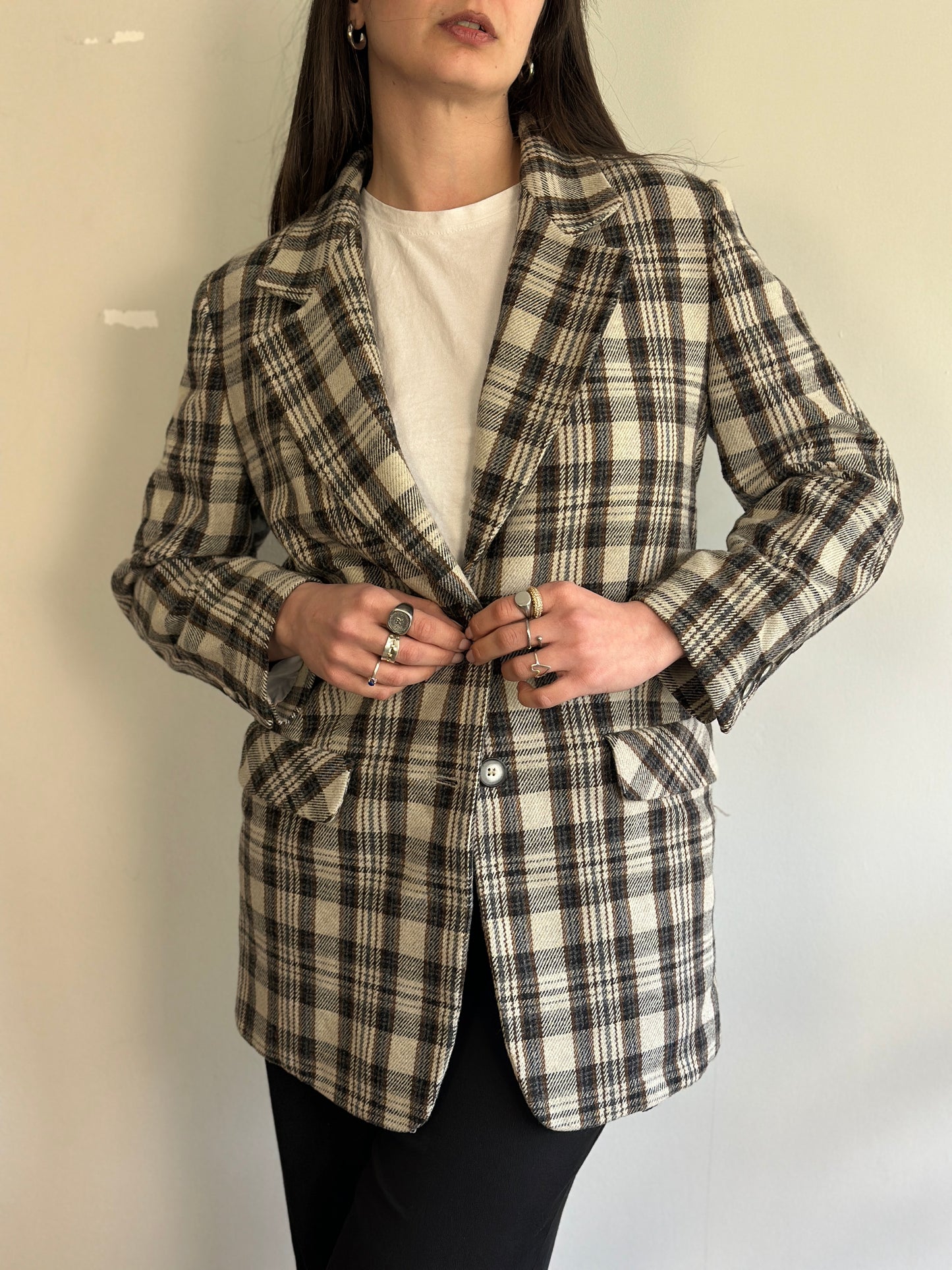 Vintage Plaid Blazer