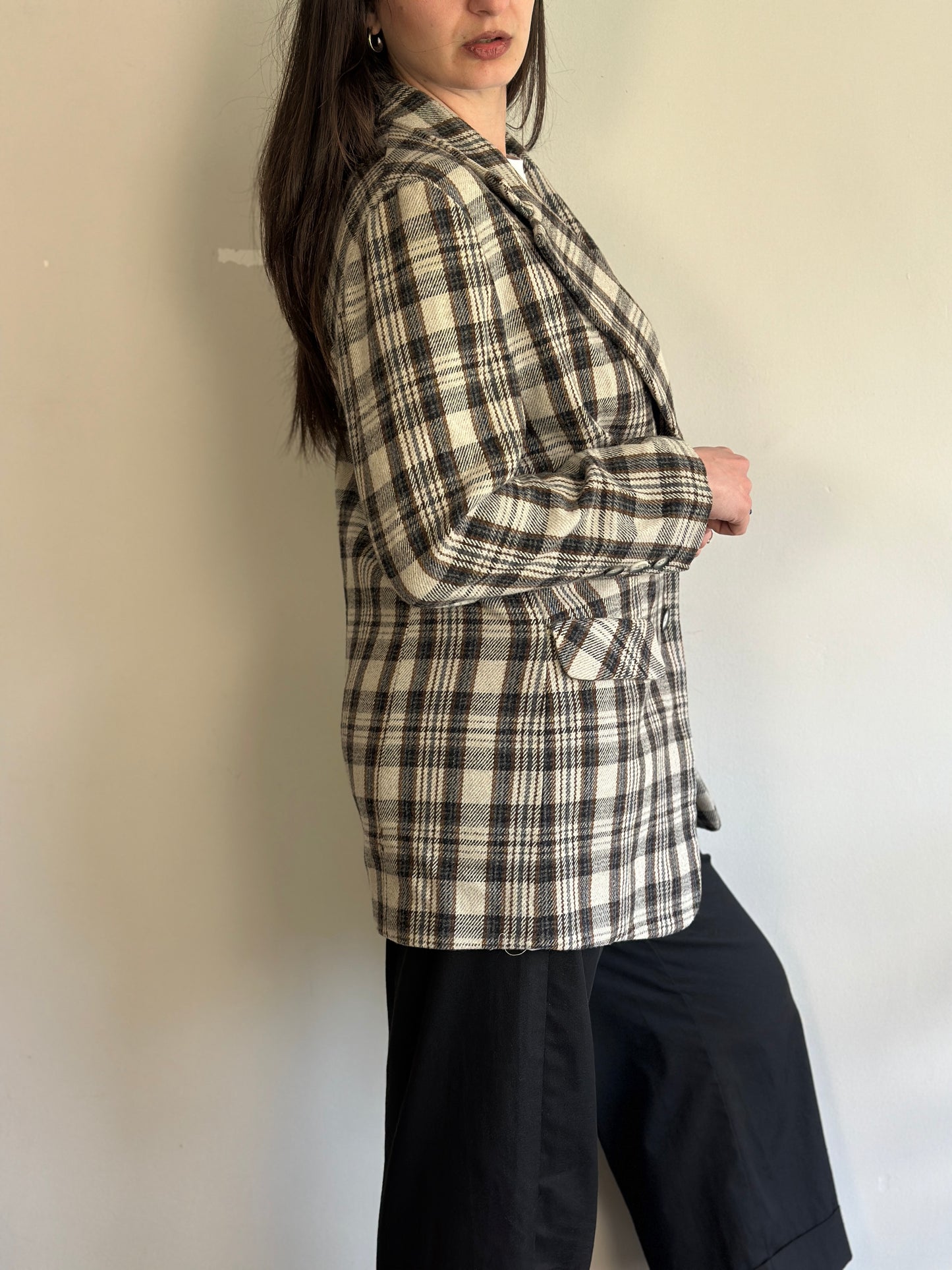 Vintage Plaid Blazer