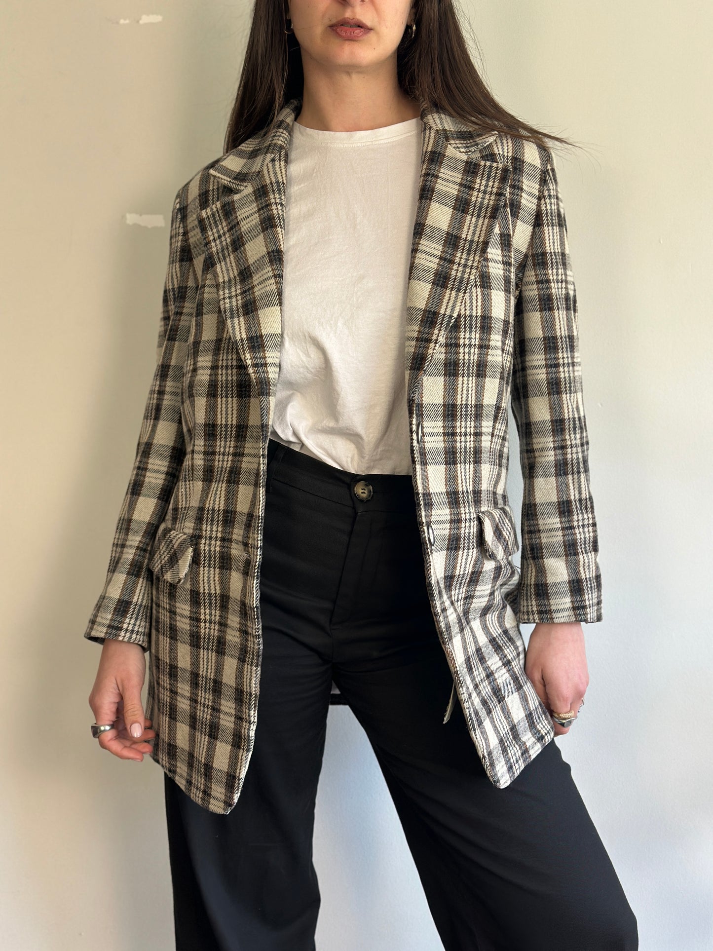 Vintage Plaid Blazer