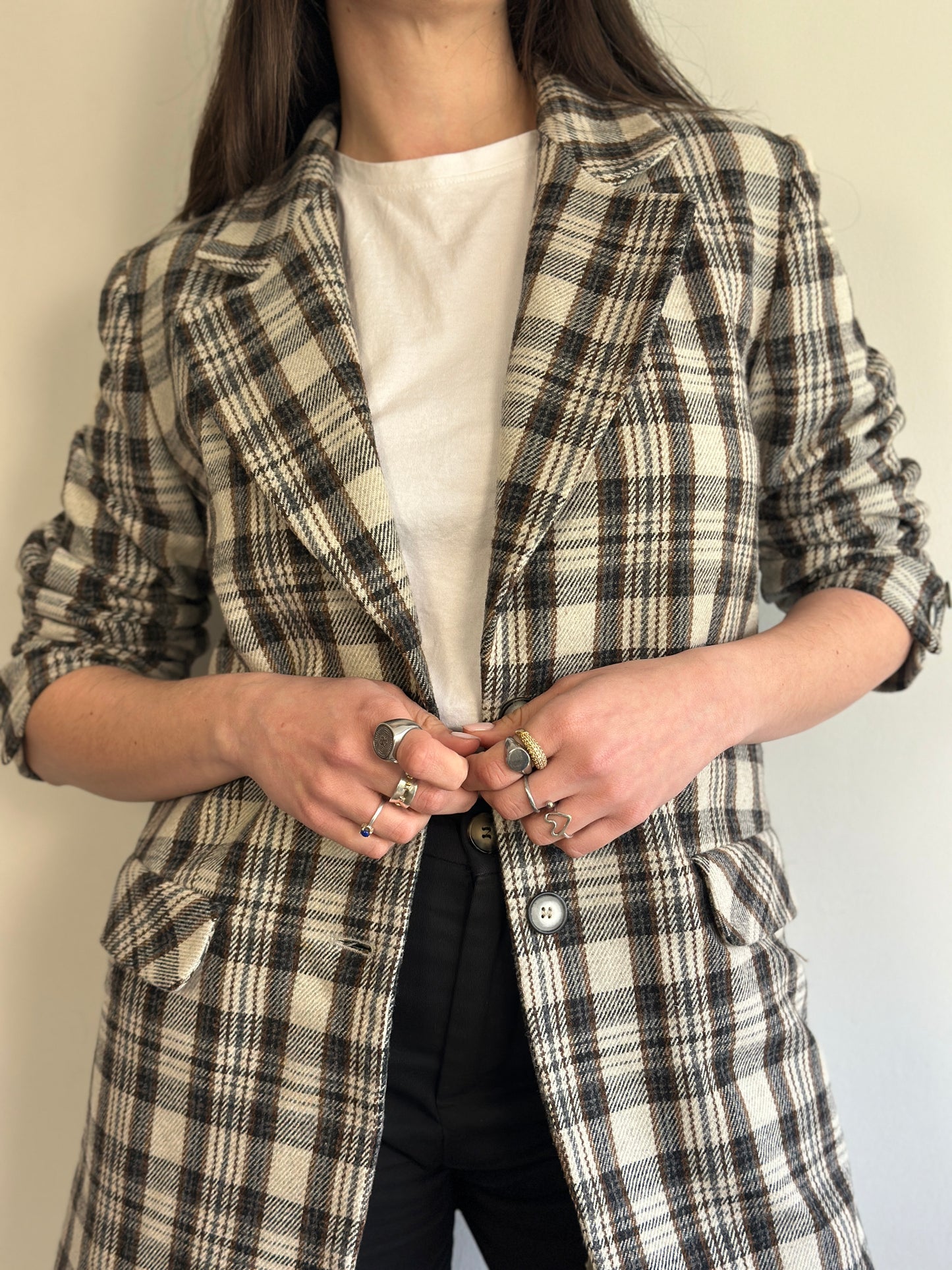 Vintage Plaid Blazer