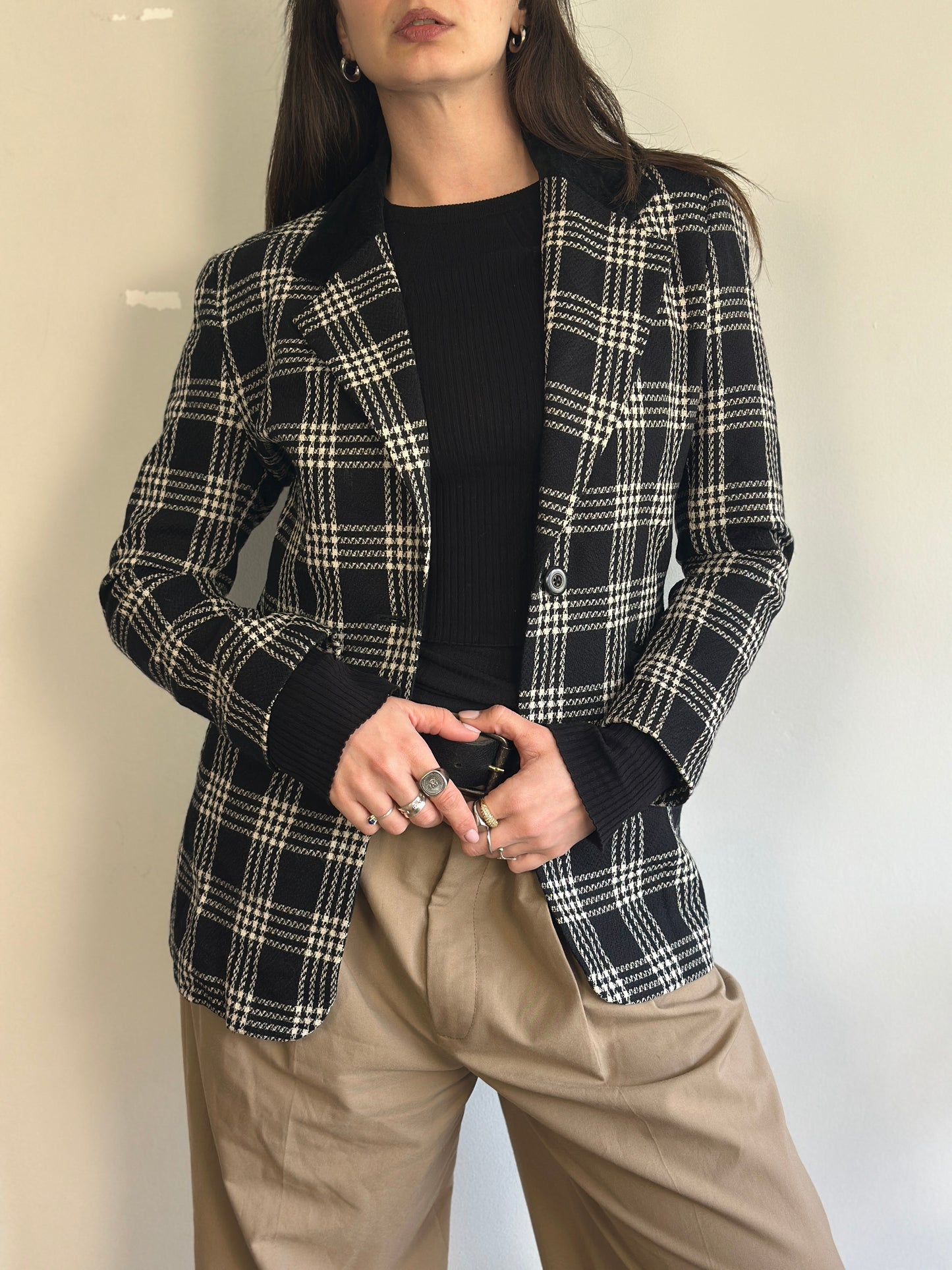 Vintage Plaid Blazer