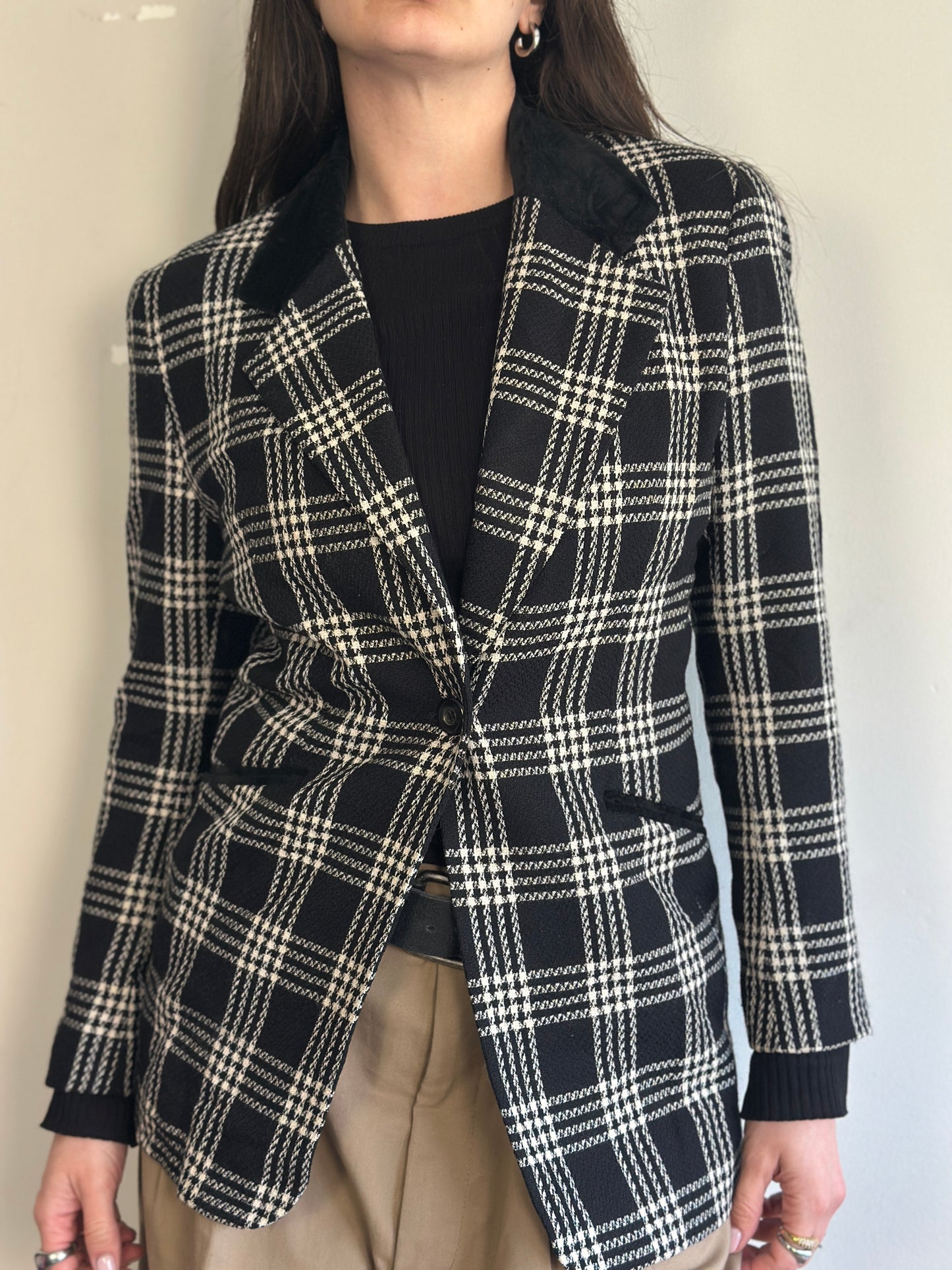 Vintage Plaid Blazer