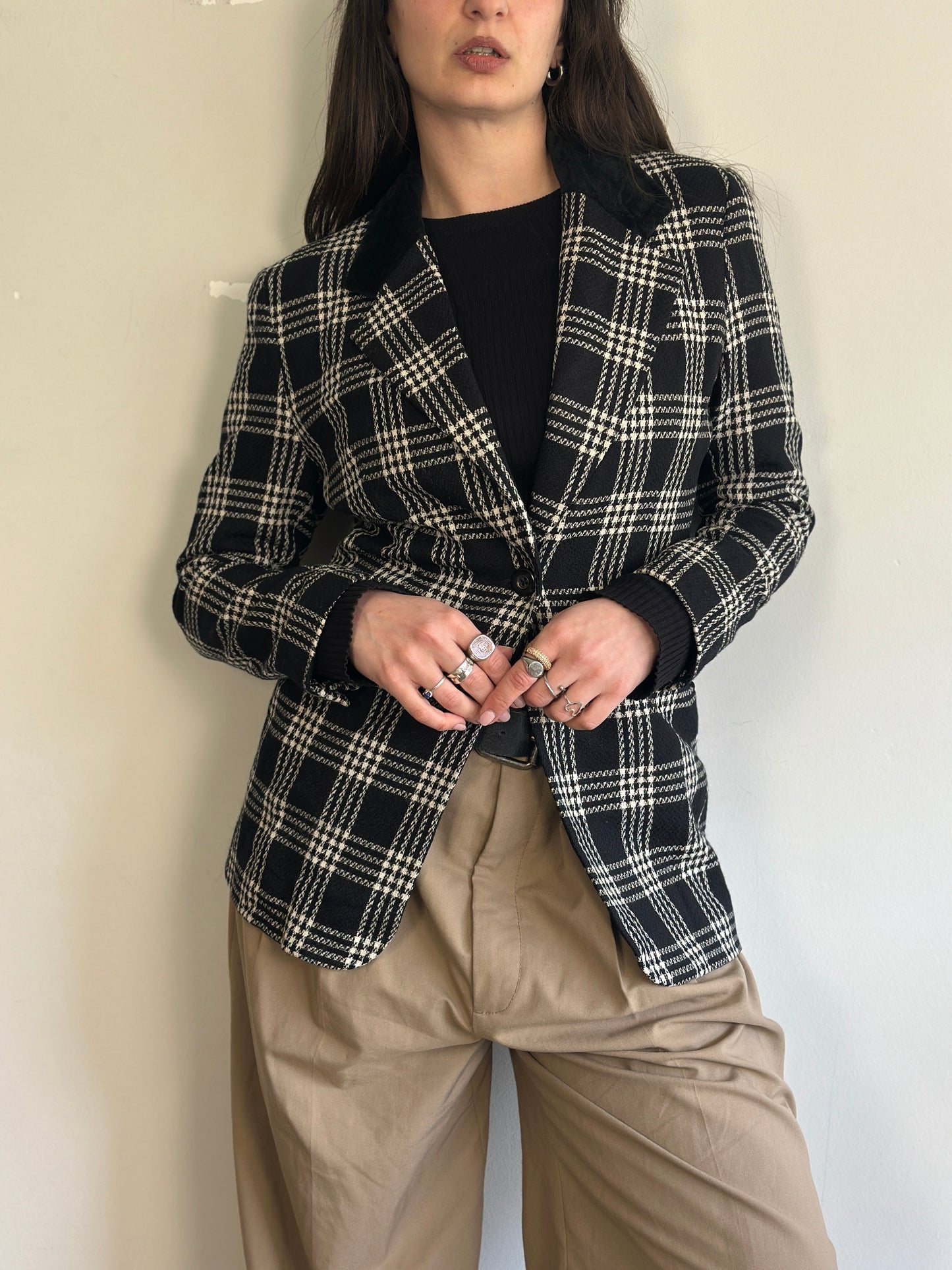Vintage Plaid Blazer