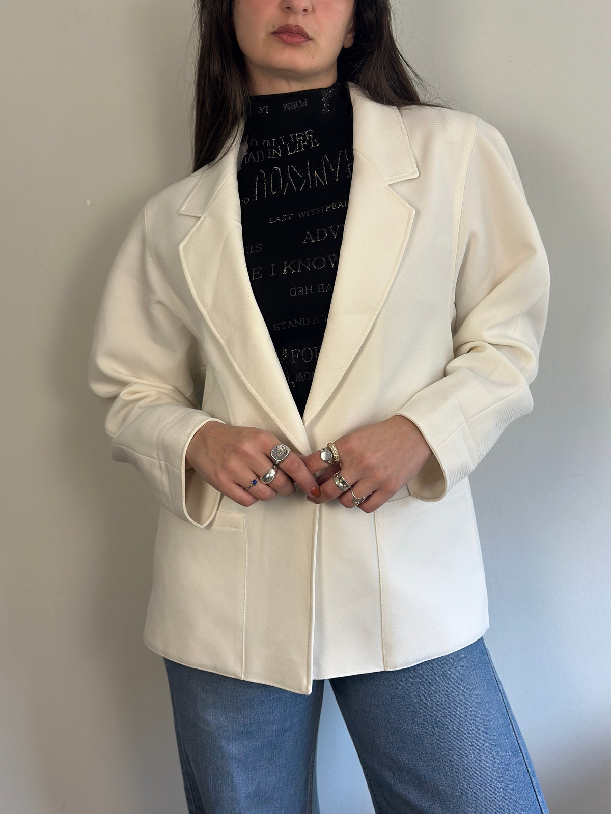 Vintage White Blazer