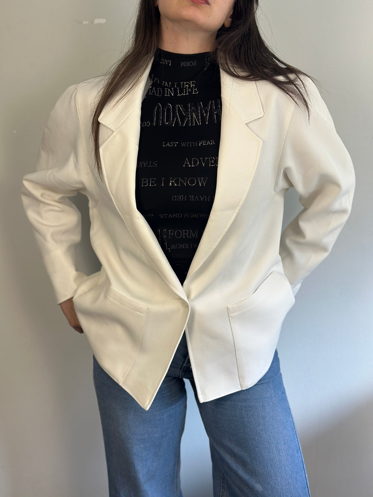 Vintage White Blazer