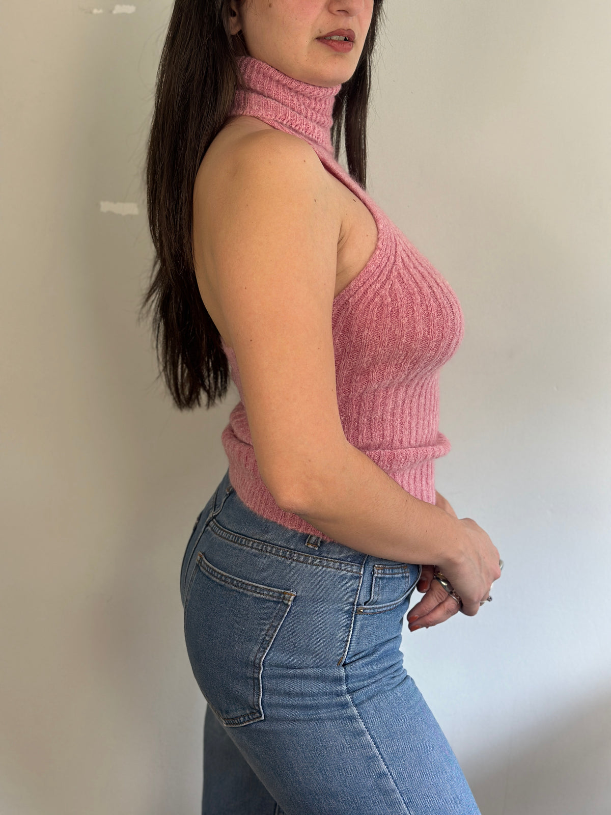 Vintage Halter Wool Top
