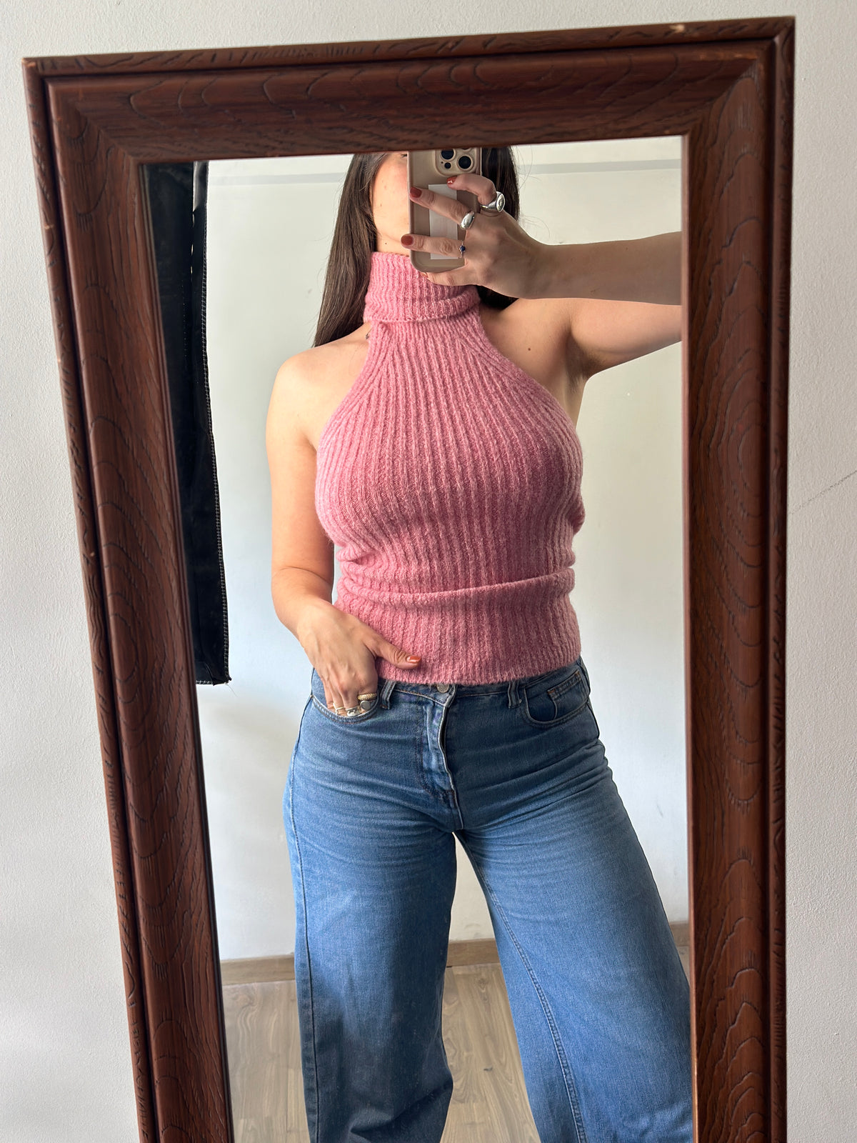 Vintage Halter Wool Top