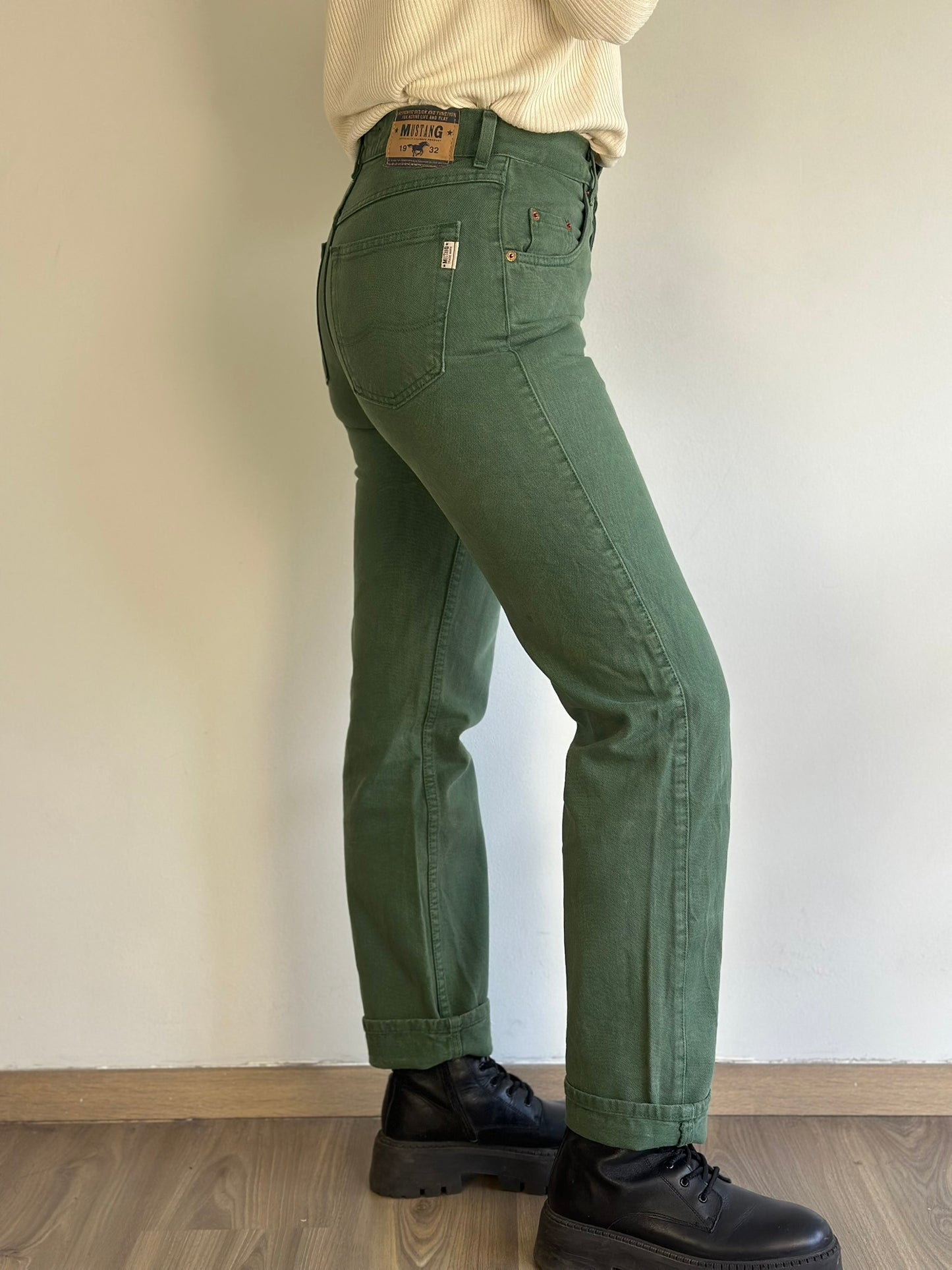Mustang Olive Greem Denim