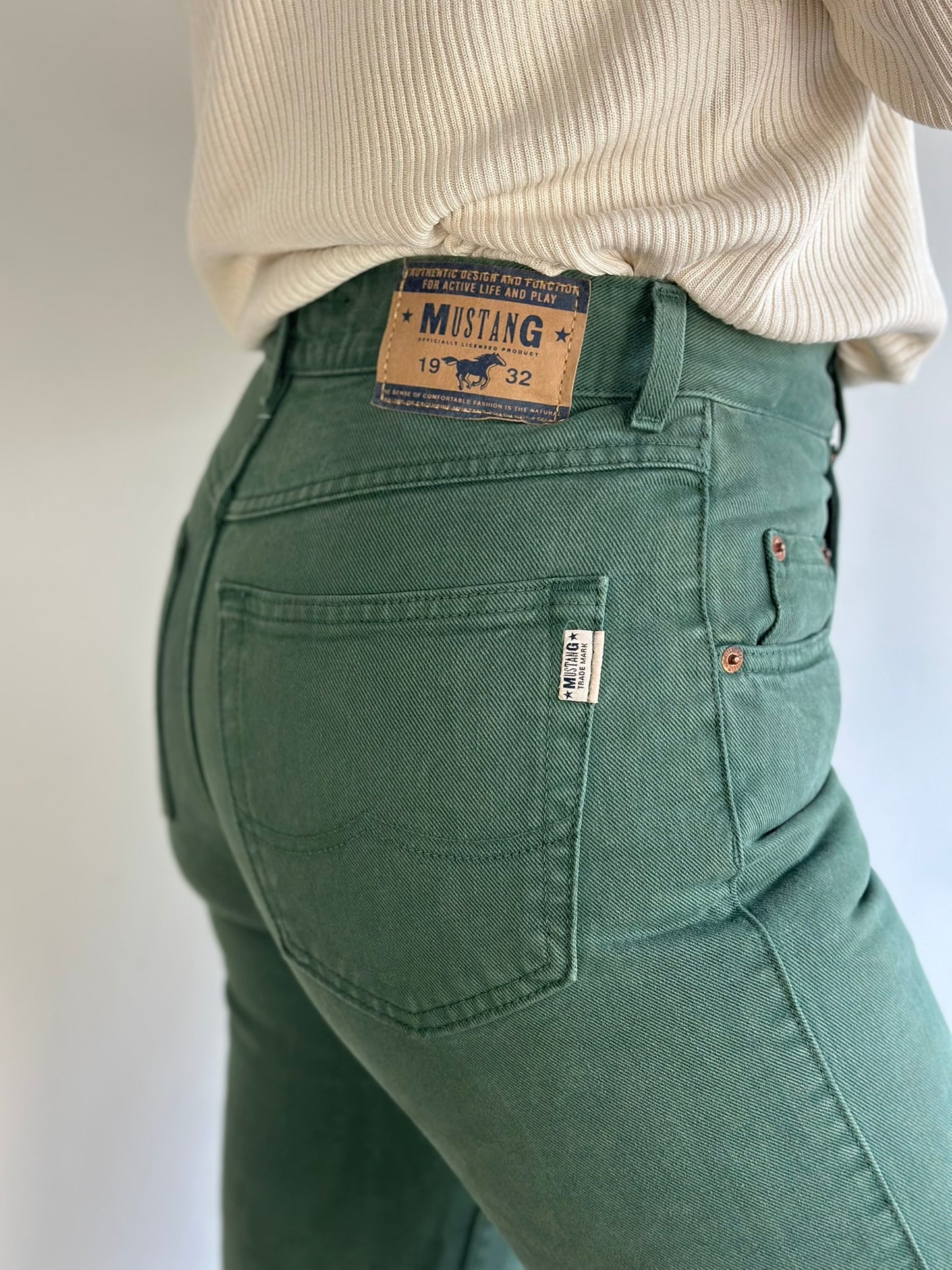 Mustang Olive Greem Denim