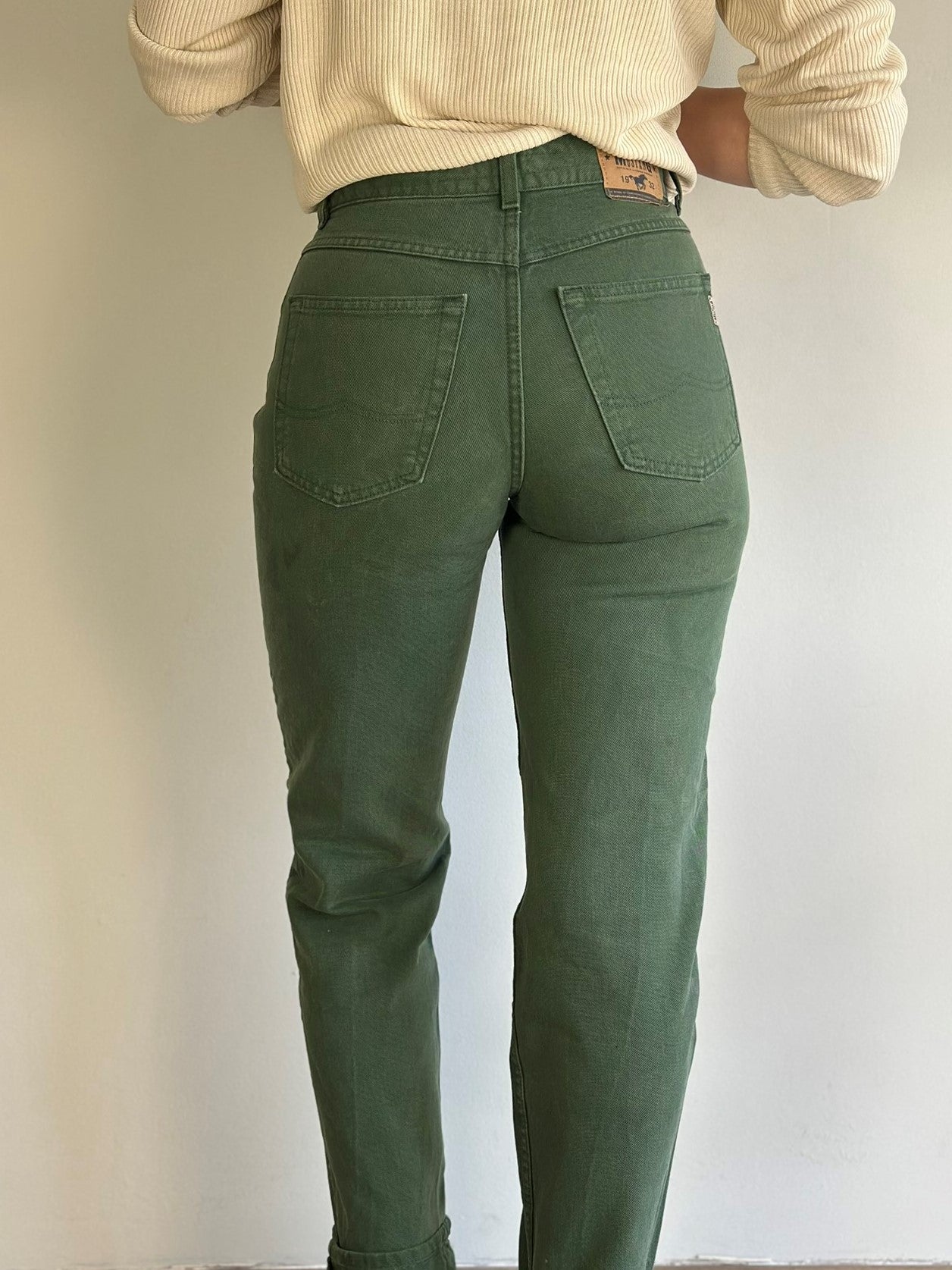 Mustang Olive Greem Denim