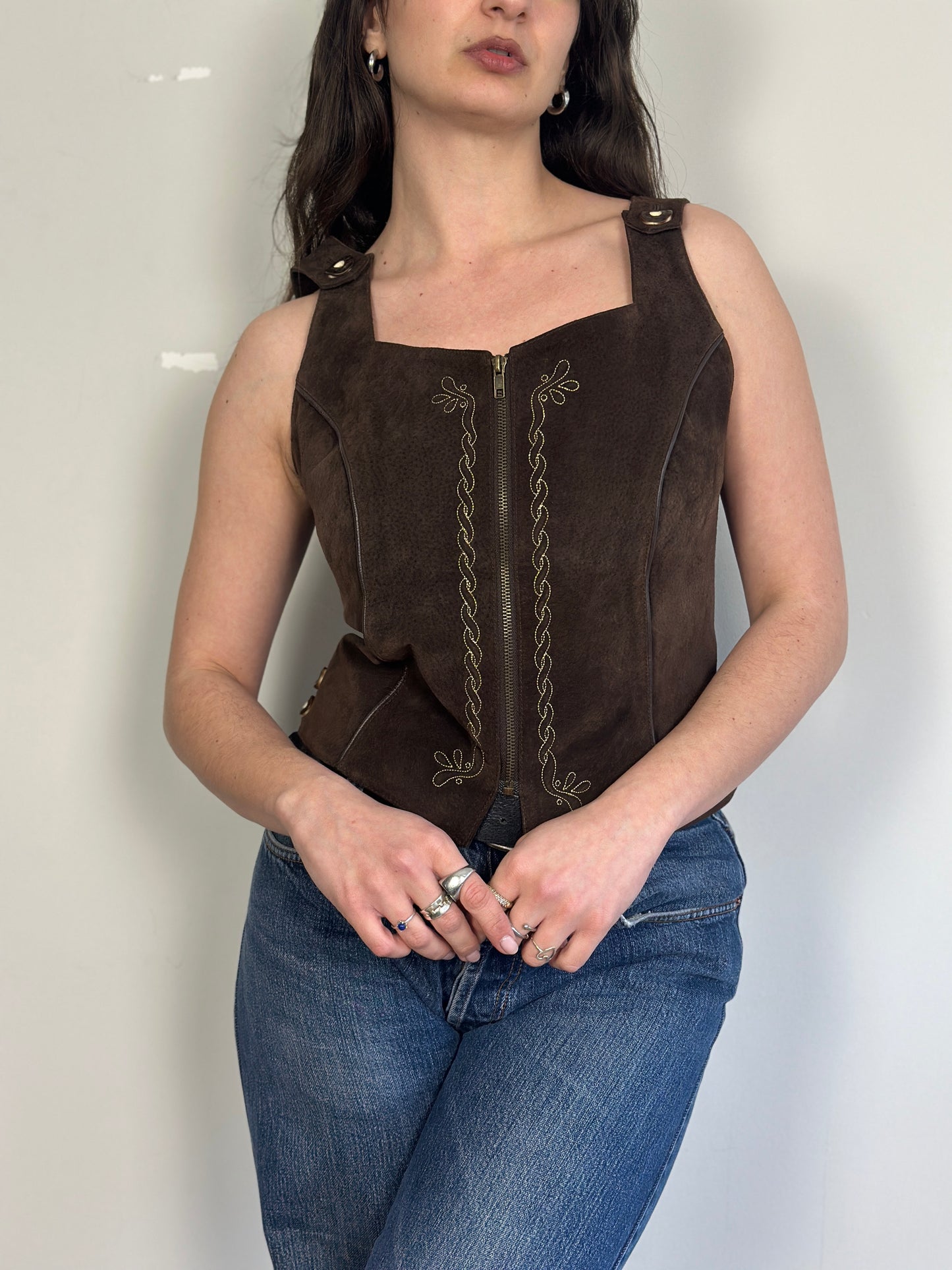 Leather Corset Top