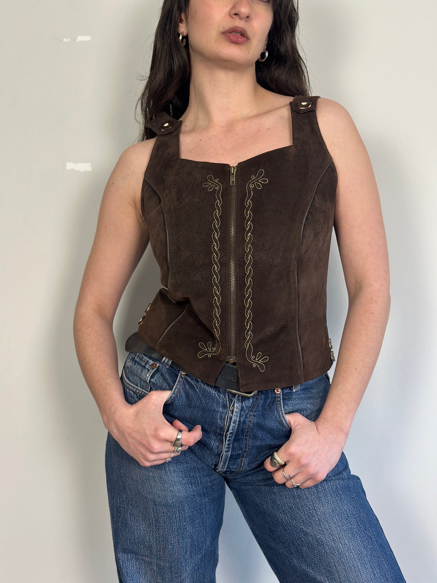Leather Corset Top