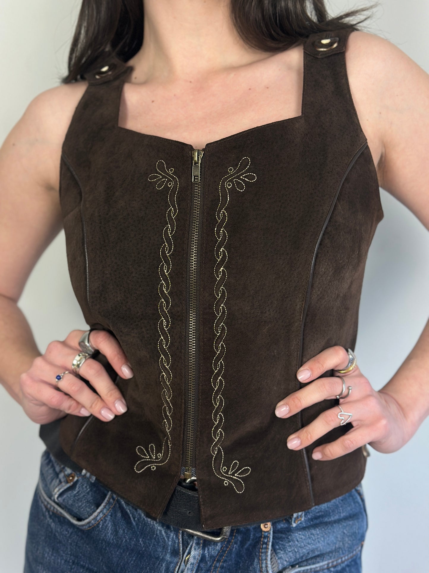 Leather Corset Top