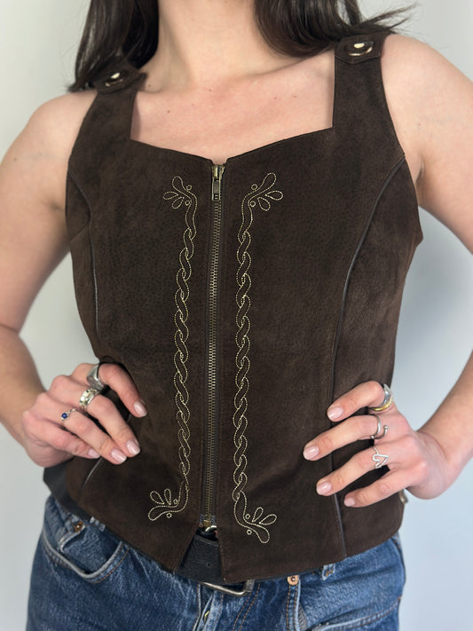 Leather Corset Top