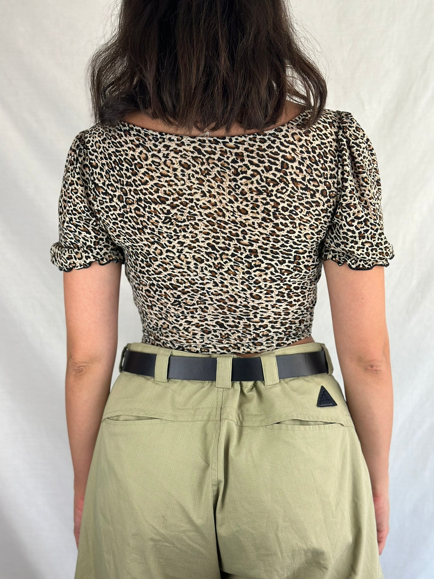 Vintage Leopard Print Top