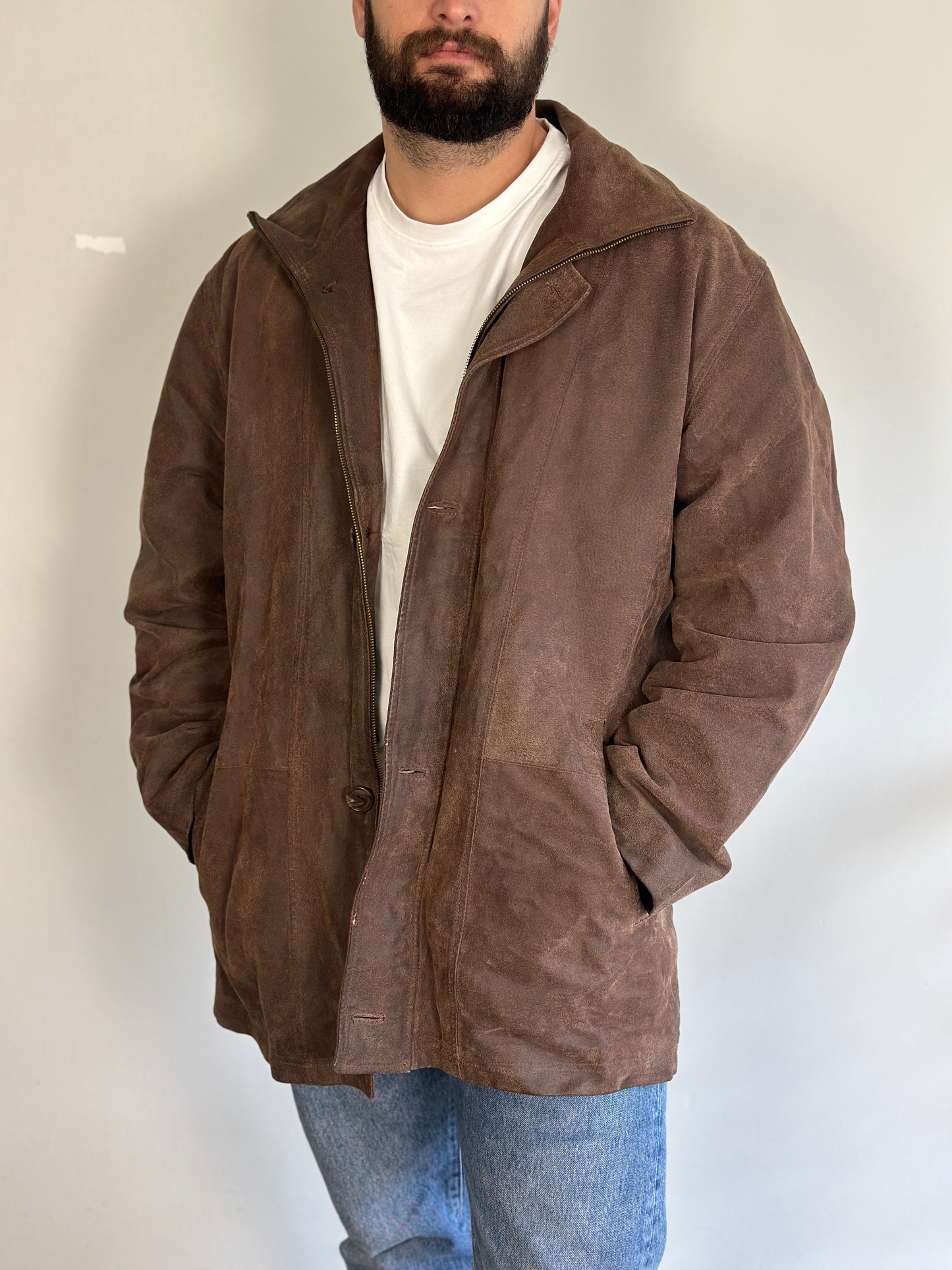 Vintage Brown Leather Jacket