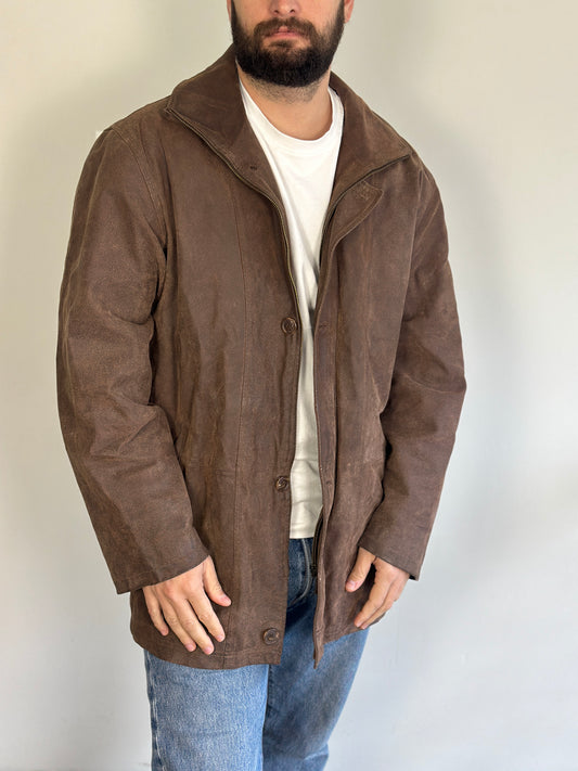 Vintage Brown Leather Jacket