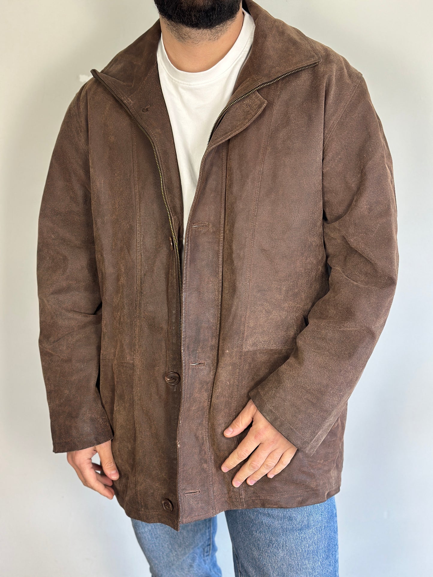 Vintage Brown Leather Jacket