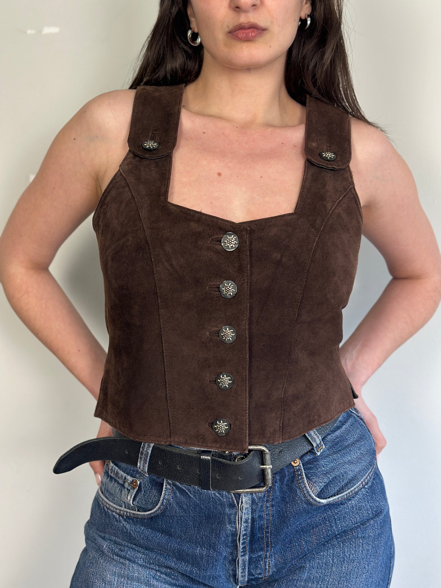 Vintage Suede Top