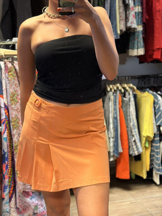 Orange Mini Skirt