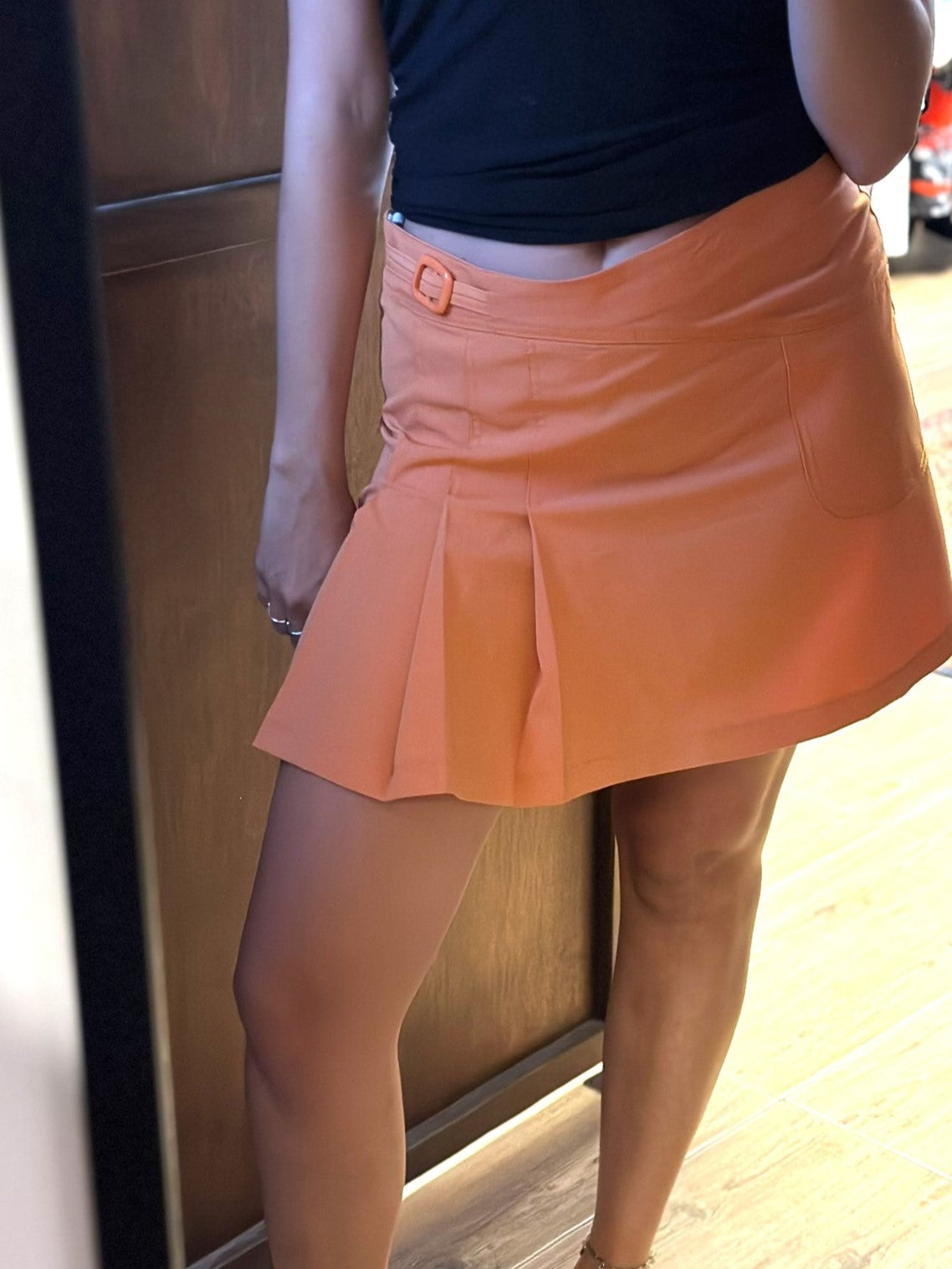 Orange Mini Skirt