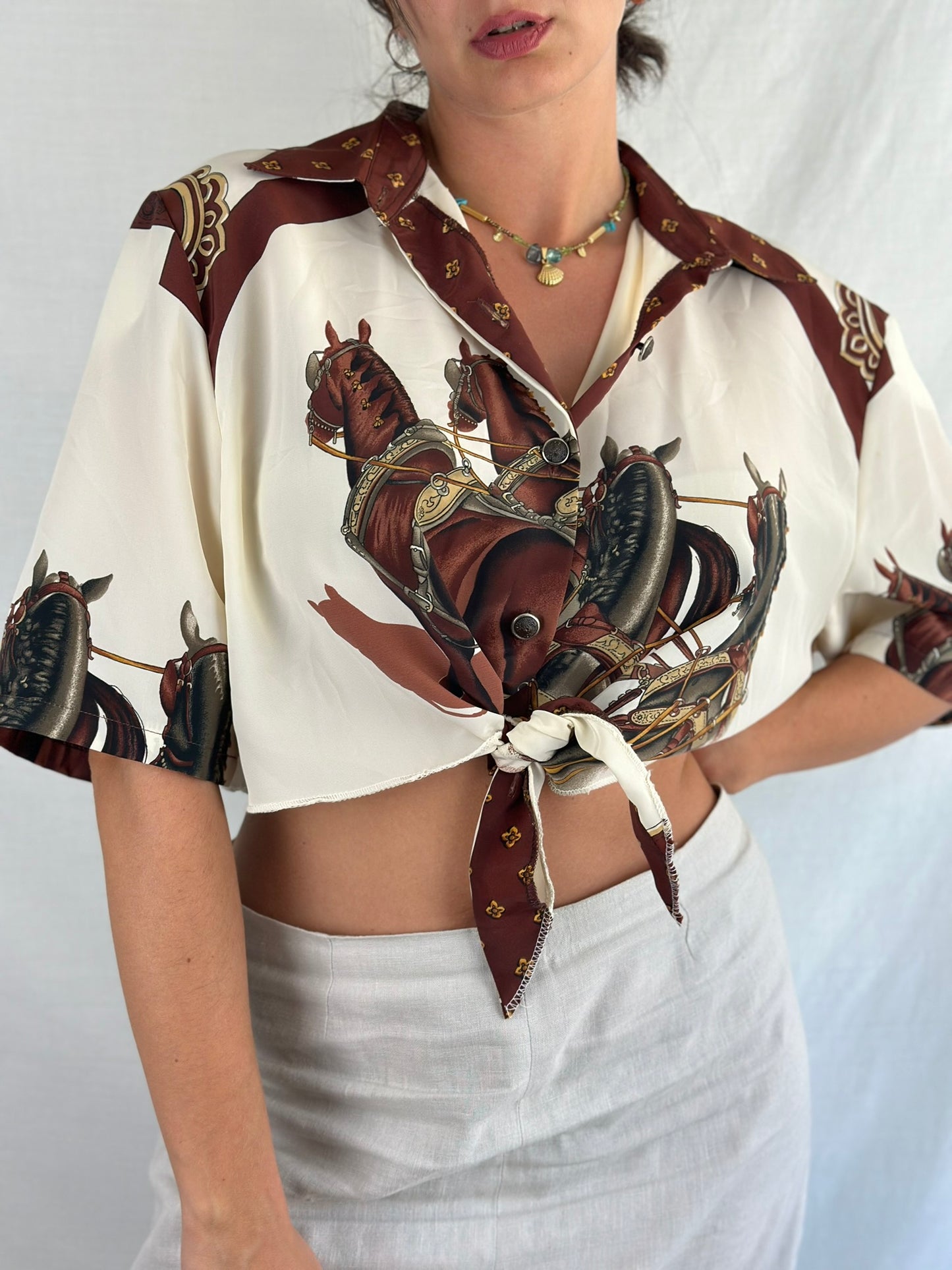 Vintage Cropped Shirt