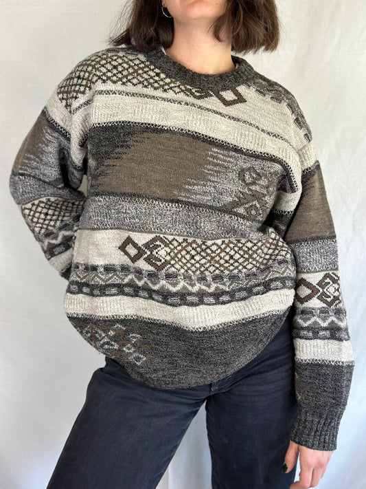 Vintage Patterned Knitwear