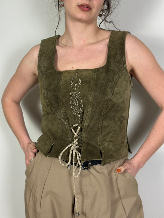 Vintage Suede Top