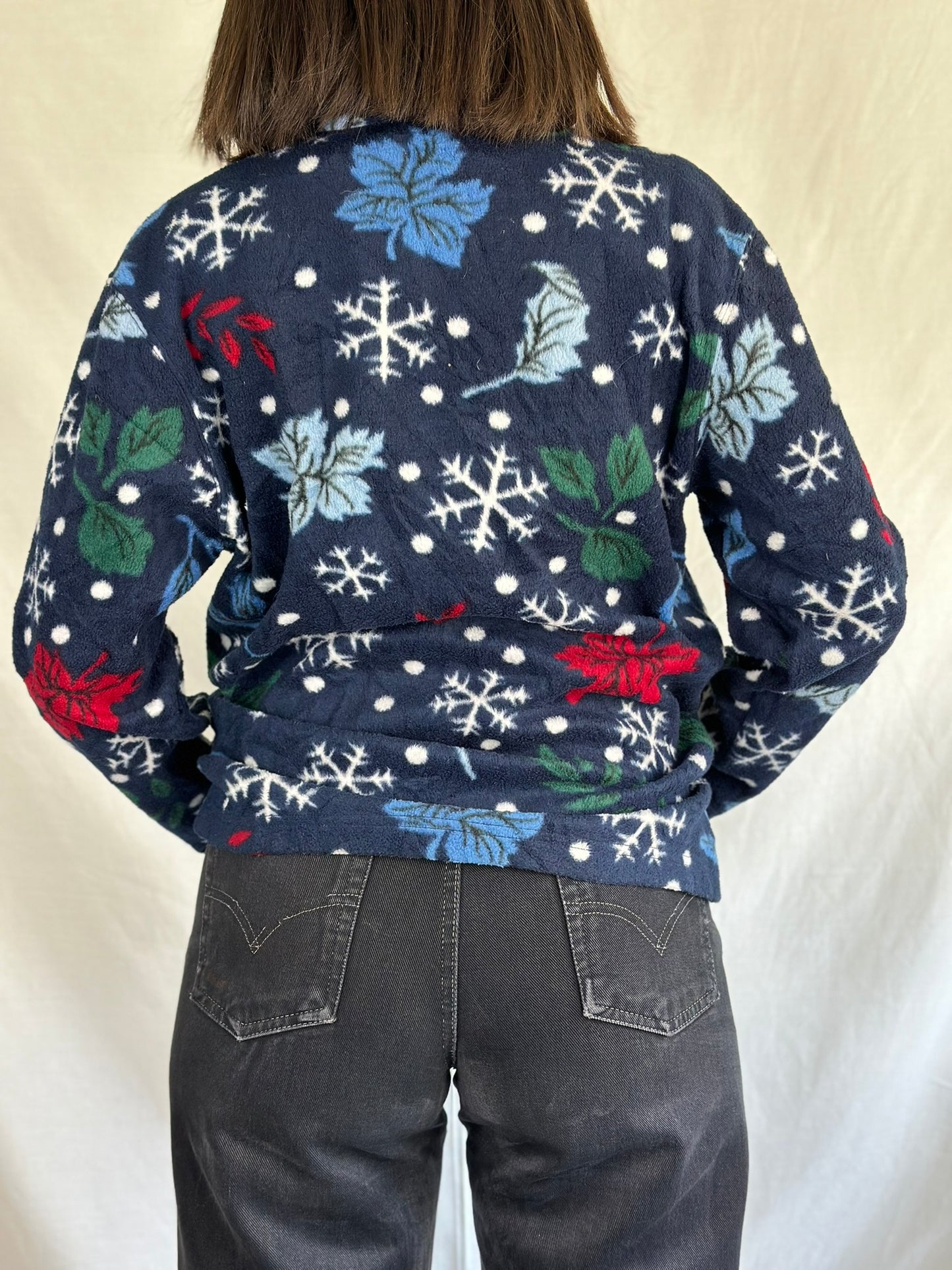 Patterned Half-zip fleece