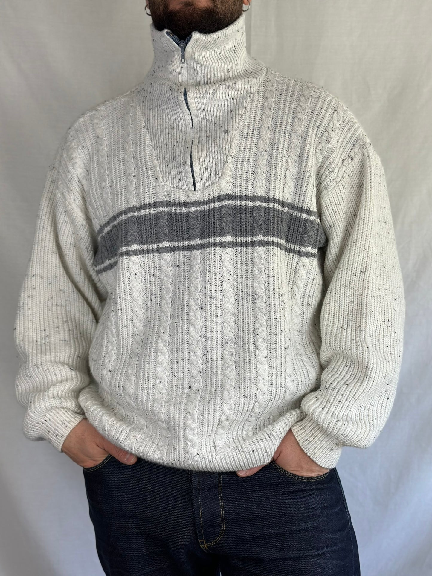 Vintage Zipper Sweater