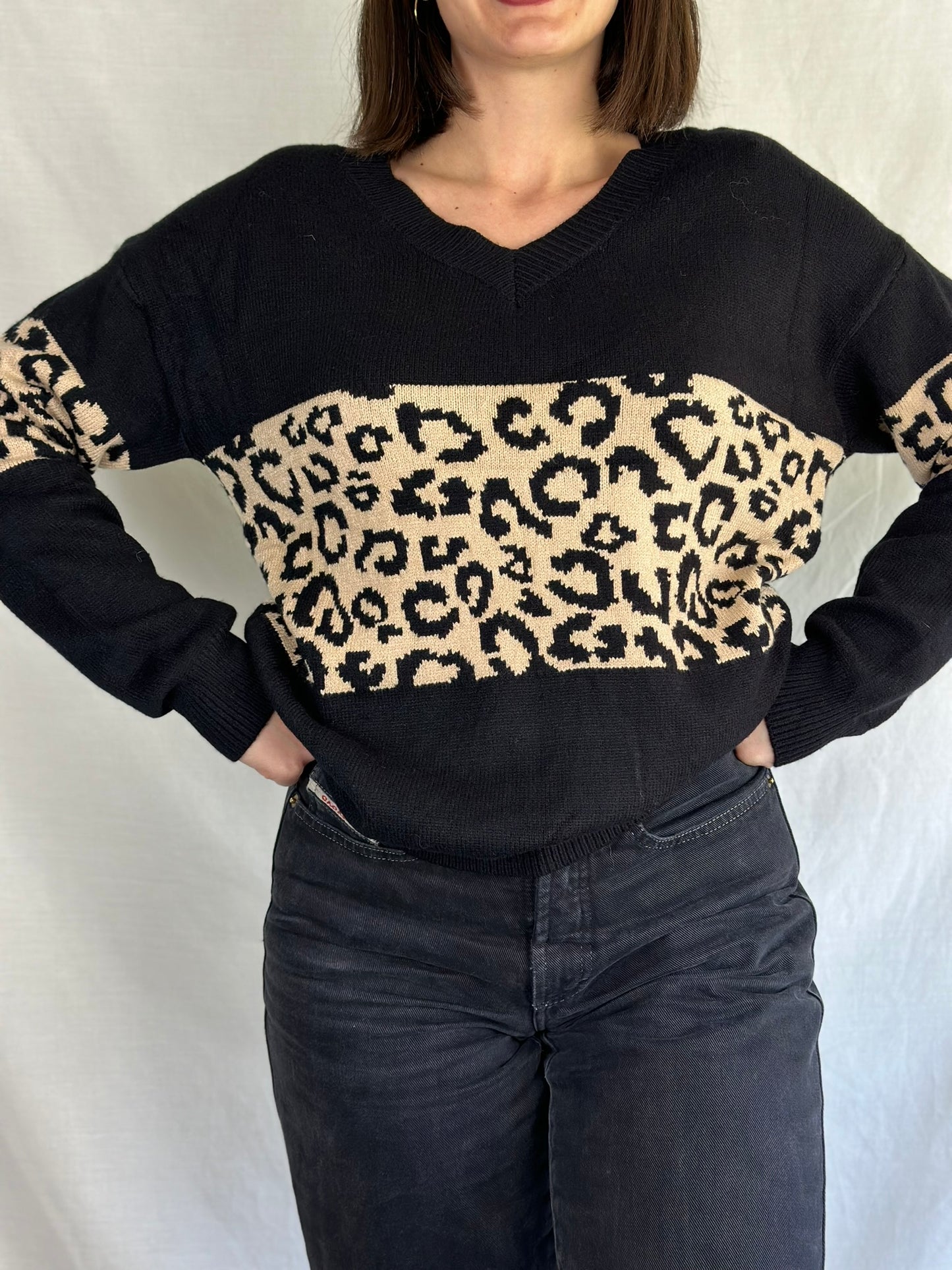 Leopard Patterned Sweater