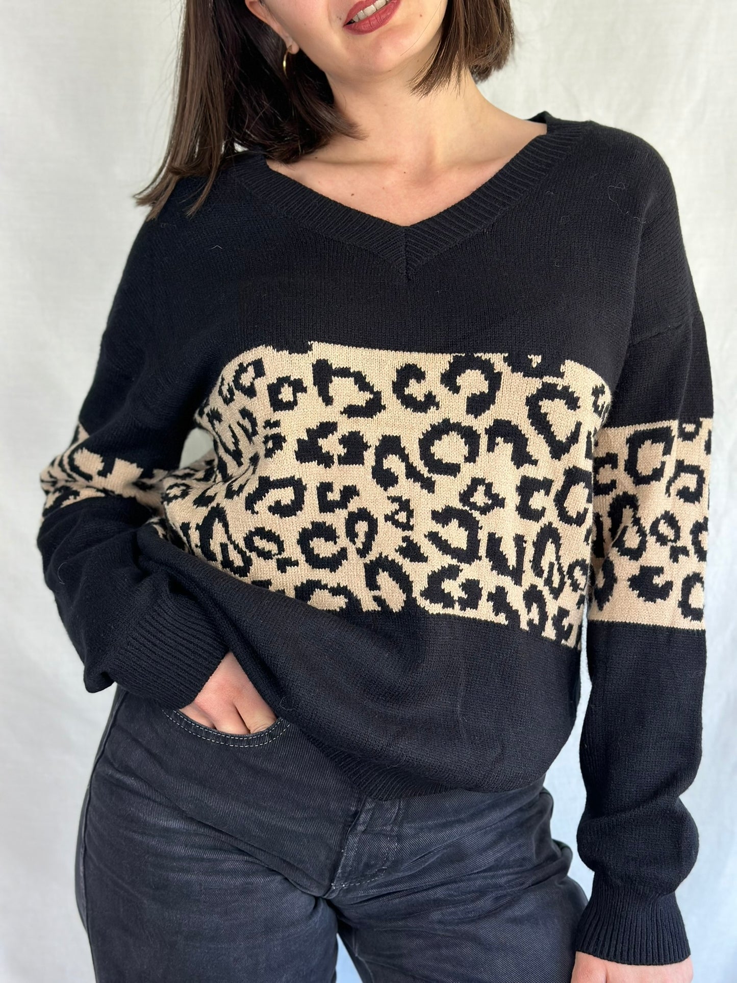 Leopard Patterned Sweater